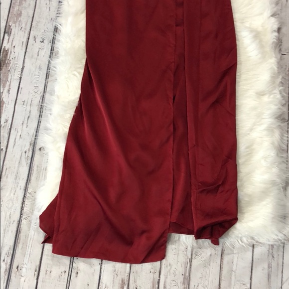 NWT SMYM Ruby Luxe Satin Noelle Wrap Dress - Picture 13 of 14